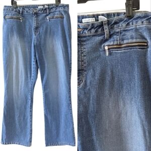 Vintage Y2K Carolina Blues 20W Jeans Zipper Pockets Denim Light Wash Bootleg 2X